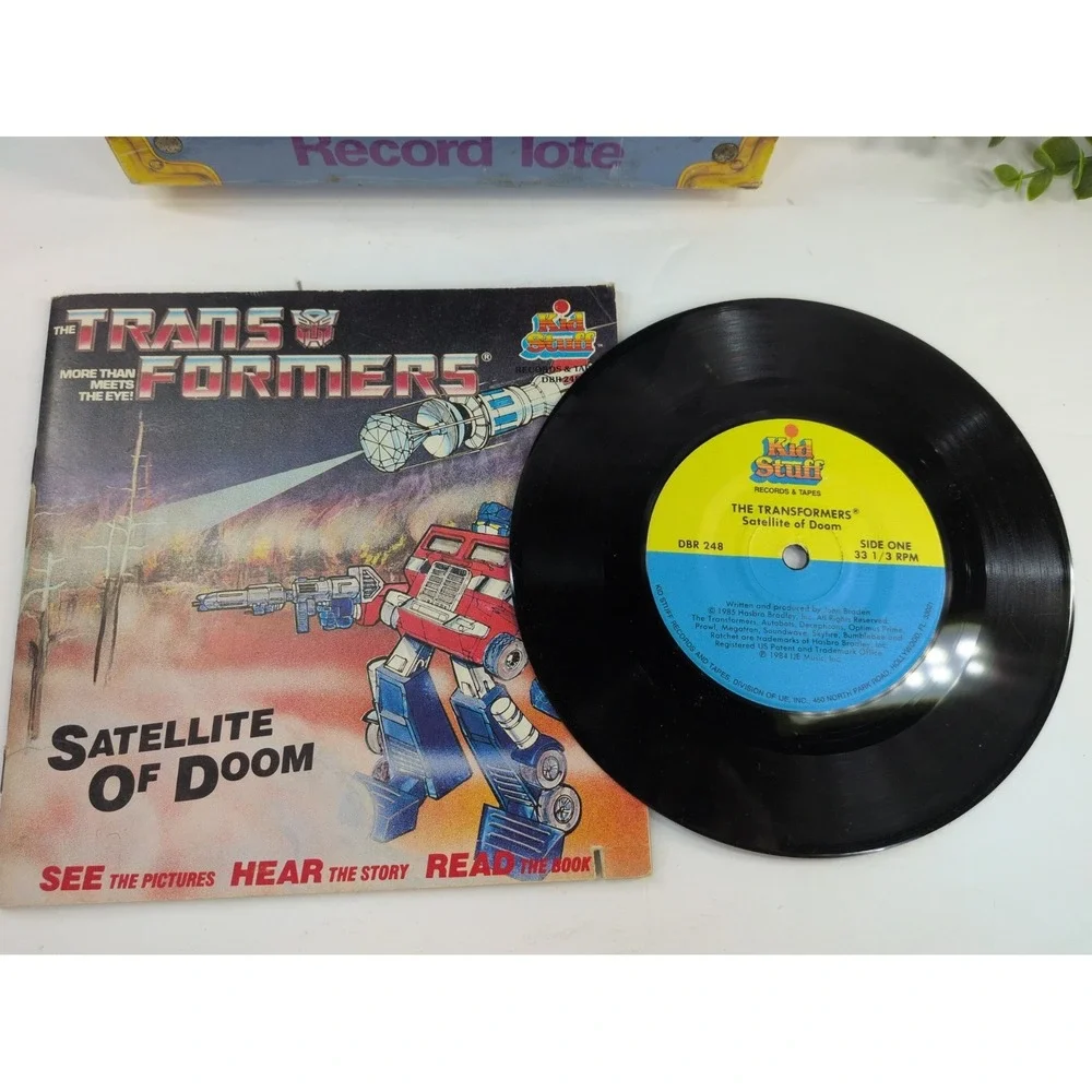 *READ*VNT LOT🚨Masters of Universe Book Record Tote Transformers Doom SpiderMan